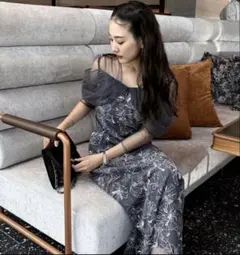 ANDRESDオケージョンドレス tulledrape spangledress