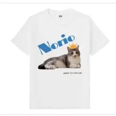 猫イラスト Tシャツ（UクルーネックT） のりおくん