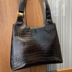 Ferragamo クロコダイル型押し ショルダーバッグ