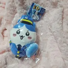 未開封　ハチワレ　　空港　パイロット　ぬいぐるみキーチェーン