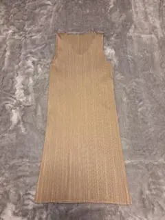 【美品】 90年代 PLEATS PLEASE ノースリーブワンピース ベージュのサムネイル