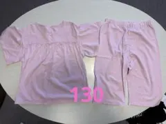 キッズ パジャマ 上下セット ピンク フリル