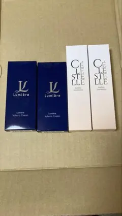 セレスティル ステリファイクリーム3本 & ファンデーション2本の セット セレステール ステリファイファンデーション & ルミエール ヴァレシア
