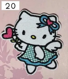 キティ 刺繍アイロン ワッペン　アップリケ