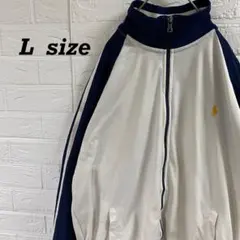 ポロラルフローレン　バイカラートラックジャケット　ホワイト