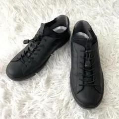 美品✨アキレスソルボ スニーカー 撥水 レースアップ 黒 幅広 25 3E