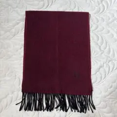 ディオール　ロゴマフラー　ウール　ワイン系