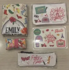 Emily in Paris 資生堂 トートバッグ ポーチ ペンケース シールのサムネイル