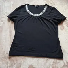 LAURA ASHLEY ビーズ装飾 Tシャツ Lのサムネイル