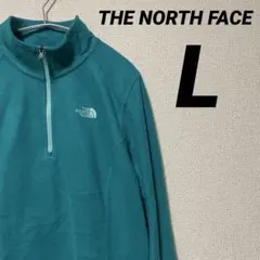 THENORTHFACE ノースフェイス　ハーフジップフリース　グリーン L