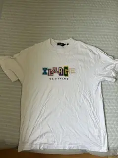 XLARGE ロゴ刺繍 Tシャツ ホワイト Lサイズのサムネイル