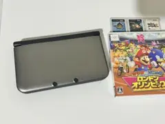 【動作品・美品】ニンテンドー 3DS LL 本体 シルバー ブラック 銀