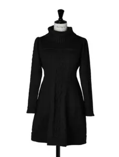 herlipto clara cable knit dress black S - メルカリ
