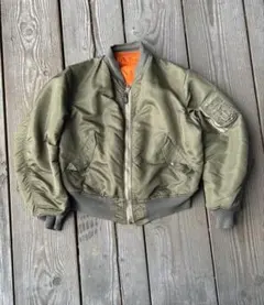 70s MA-1 Alpha社　made in USA sizeL