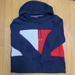 TOMMY HILFIGER ネイビーレッドパーカー L/Ｇ