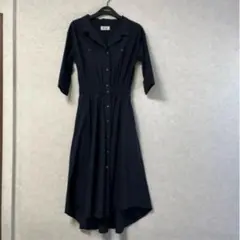 【美品】Limitless Luxury ロングワンピース　濃紺