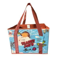 トレーダージョーズ　折り畳みボックス型グロサリーバッグ　エコバッグ　最新