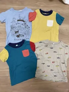 アンパンマン 半袖Tシャツ他　4枚セット　80