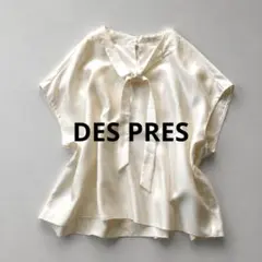 DES PRES シルク100% ボウタイブラウスのサムネイル