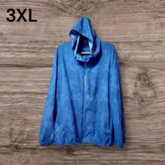 UNIQLO ユニクロ フード付き ナイロンジャケット UVカット 柄 美品 夏