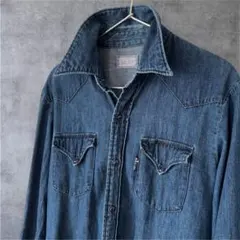 BLUE BLUE デニムウエスタンシャツ 日本製 インディゴ ユニセックス