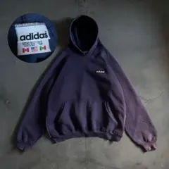 80's“万国旗”USA製”adidas“茄子紺“フェードboro sweat