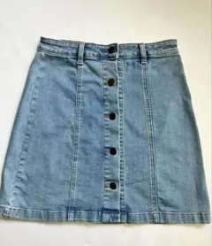 GU レディース フロントボタン デニム スカート