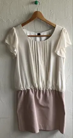 ユナイテッドアローズ　半袖　ワンピース　結婚式　オケージョン　フォーマル