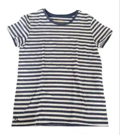 ポロラルフローレン Tシャツ XS 155 ボーダー ネイビー 綿100% 美品