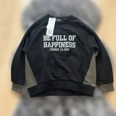 COMME CA ISM トレーナー 130cm ブラック/グレー