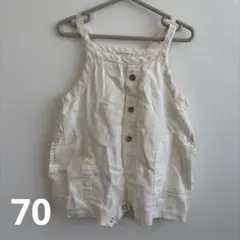 韓国ベビー服 anggo bebe ロンパース 6m アイボリー