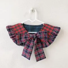 美品】タータンチェックリボンカチューシャ エンジ 赤チェック - メルカリ