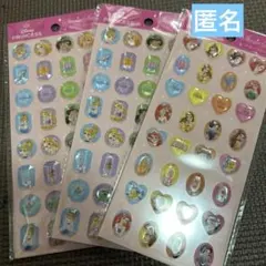 Disney プリンセス ストーンシール3枚セット♡おまけマイメロシールひとつ