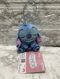 ディズニー むにゃすやマスコット スティッチ　目閉じ　①