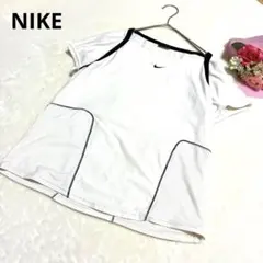 ラ*み様 Nike ナイキ ホワイト メッシュ スポーツウェア 半袖Tシャツ 白
