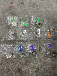 カラフルピーチ　メタルヘアクリップ　まとめ売り