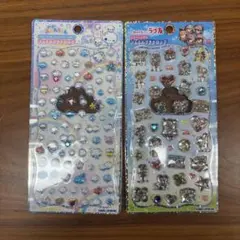 ジュエルプチドロップシール ストーン付き あわわちゃん＆ラブ友 2種類セット