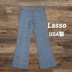 USA製 Lasso ビンテージ ウエスタン スラックス フレアパンツ W34
