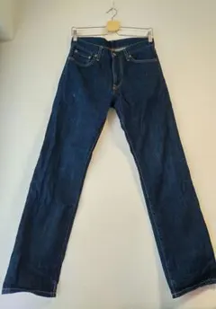 UNIQLO ストレートジーンズ メンズ UJ 濃紺 ジーパン 股上深め 29