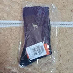 犬刺繍 紫と黒 ソックス 22-24cm