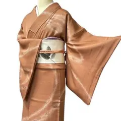 AA41愛華 着物 訪問着　舞花 正絹　美品　逸品　手縫い仕立て