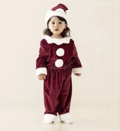 帽子付き　スリーコインズ　スリコ　サンタクロース　男の子　セットアップ