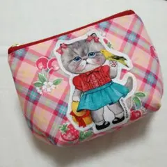 お値下中！コヤンイサムチョン☆ころりんファスナーポーチ　タータンフルーツ　ルミ