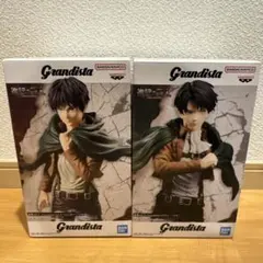 【未開封】進撃の巨人 Grandista エレン、リヴァイ 2種セット売り