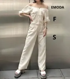 エモダ セットアップ アイボリートップスF パンツS EMODA