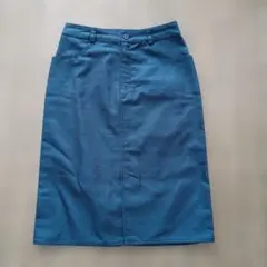 ひざ丈 タイトスカート ブルーのサムネイル