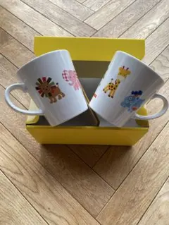 ミキハウス　マグカップ2pセット　ハンドタオルおまけ付き