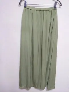 アーバンリサーチ　サニーレーベル オリーブグリーン ロングスカート　フリーサイズ