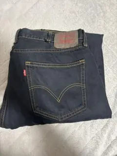 Levi's 505ダークブルー ストレートジーンズ38/30