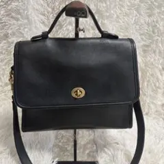 〇美品〇OLD COACH ターンロック ビジネスバッグ 2way - メルカリ